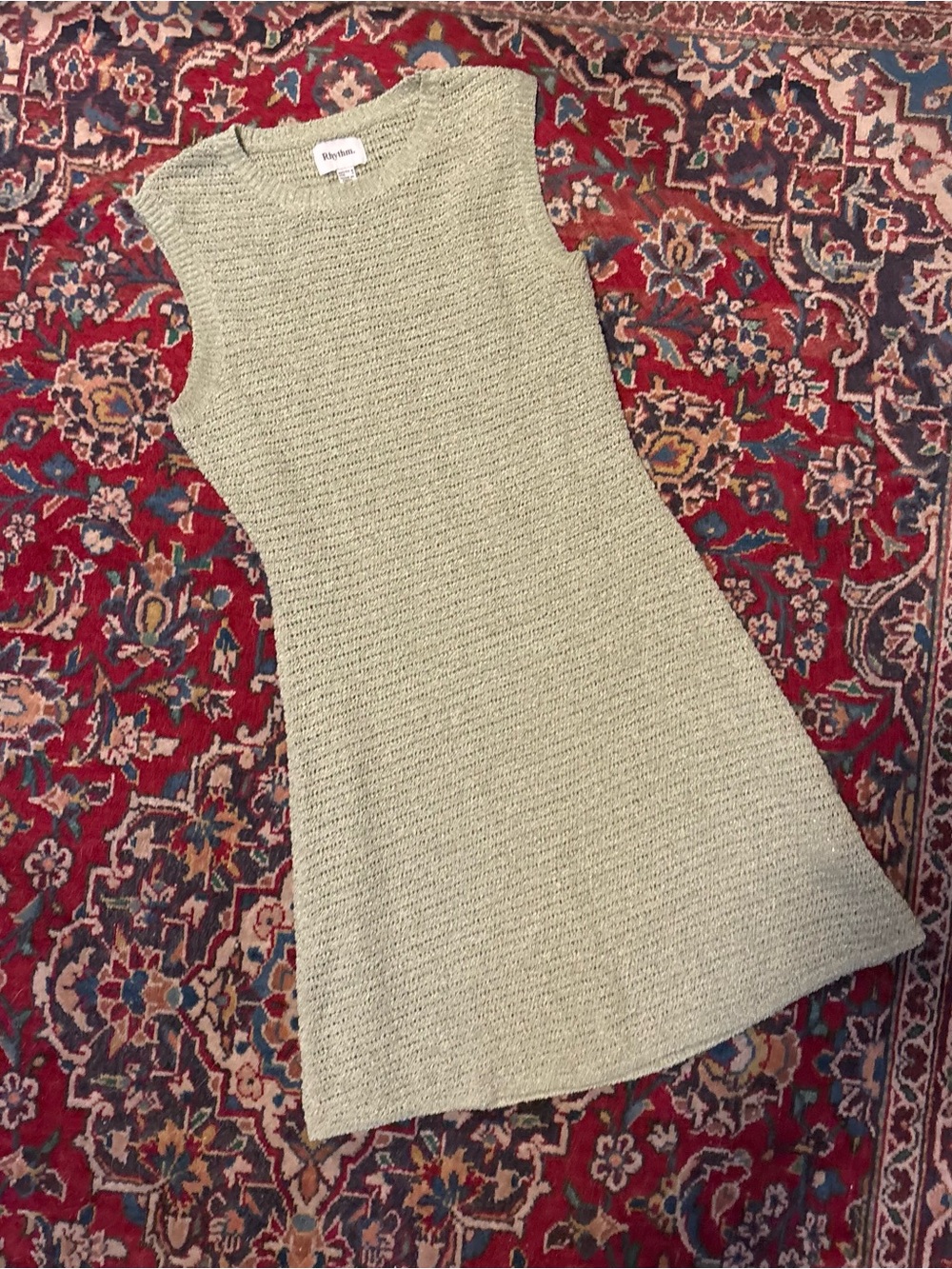 Hobie Sleeveless Knit Swim Coverup in Sage Green